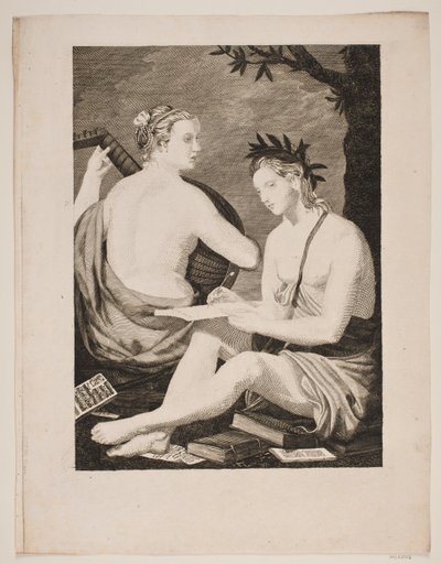 Terpsichore und Kalliope von Gerhard Ludvig Lahde