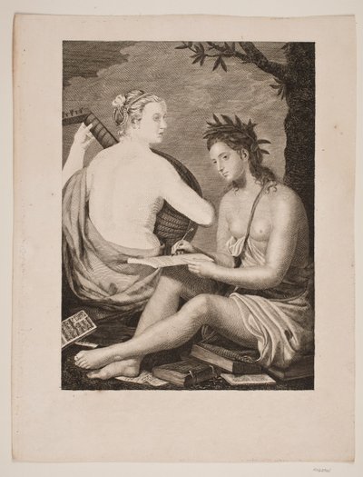 Terpsichore und Kalliope von Gerhard Ludvig Lahde