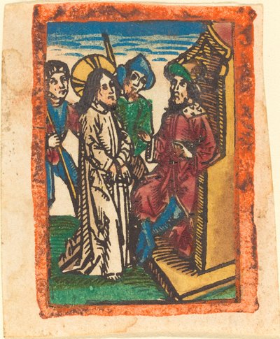 Christus vor Pilatus von German 15th Century