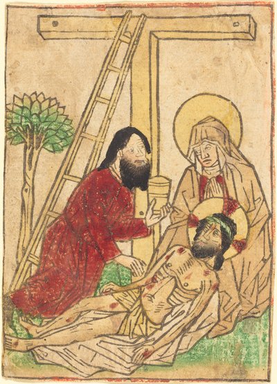 Pietà mit Johannes dem Evangelisten von German 15th Century