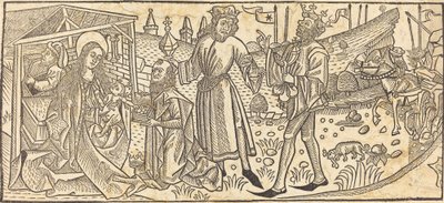 Die Anbetung der Könige von German 15th Century