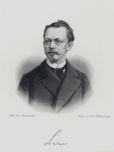 Albert Lindner, deutscher Dramatiker (Stich) von German School