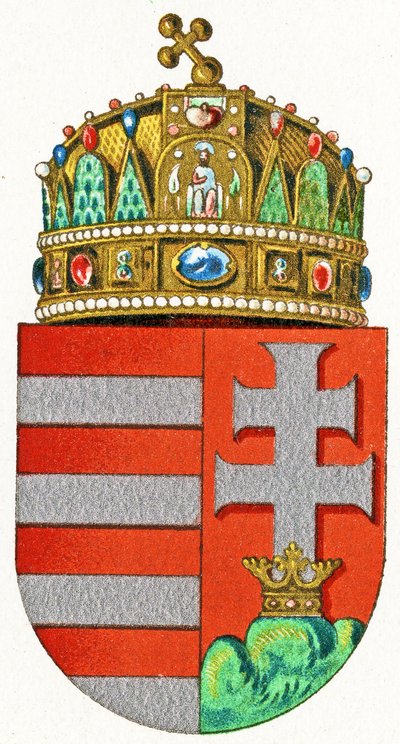Wappen von Ungarn, ca. 1898 von German School