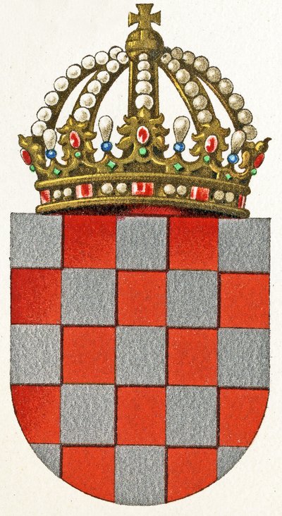 Wappen von Kroatien, ca. 1898 von German School