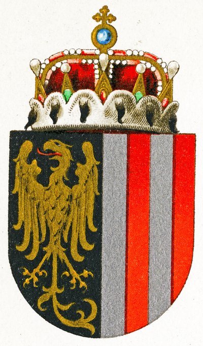 Wappen von Oberösterreich, ca. 1898 von German School