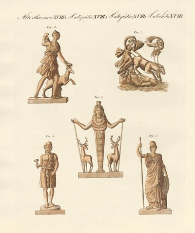 Gottheiten der Griechen und Römer von German School