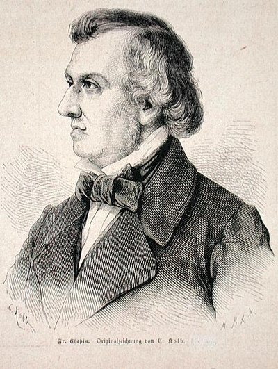 Frederic Chopin (1810-49) 1870 von German School