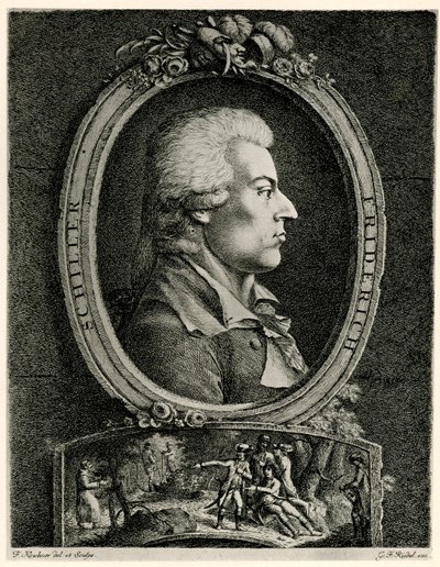 Friedrich von Schiller von German School