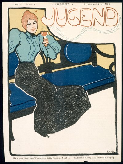 Titelseite der Jugendzeitschrift, Januar 1898 von German School