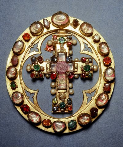 Goldkreuz und deutsche Herstellung von Steinen von German School