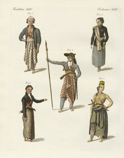 Javanische Kleider von German School