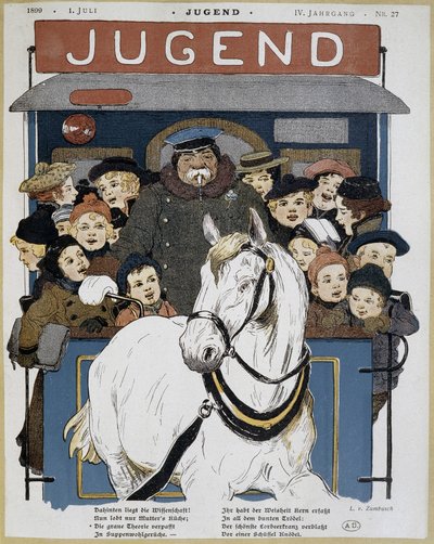 Viele Kinder in einem Omnibus - in „Jugend“ von German School