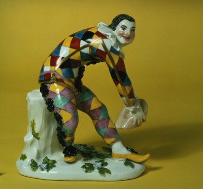 Meissener Figur des Harlekin, um 1750 von German School