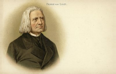 Porträt von Franz Liszt von German School