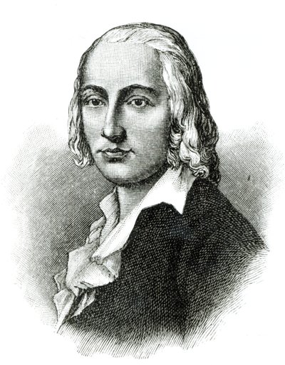Porträt von Friedrich Hölderlin von German School