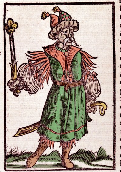 Porträt von Dschingis Khan (Temudjin) von German School