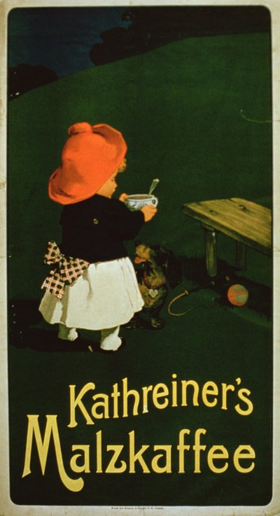 Plakatwerbung für Kathreiners Malzkaffee von German School