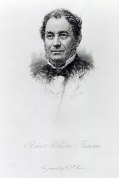 Robert Wilhelm Bunsen, graviert von C.H. Jeens von German School