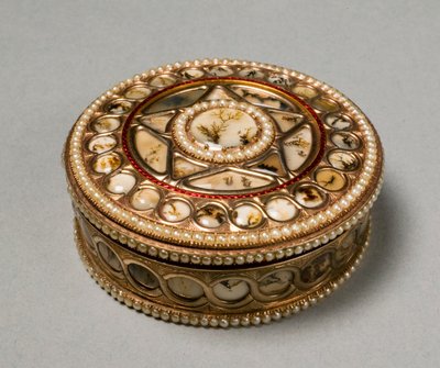 Runde Schnupftabakdose, ca. 1800-30 von German School