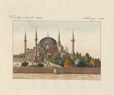 Hagia Sophia in Konstantinopel von German School