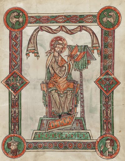 St. Gregor als Autor, 1181-1200 von German School