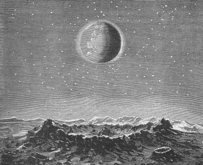 Die Erde vom Mond aus gesehen von German School