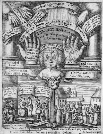 Titelseite von Ludicrum Chiromanticum von German School