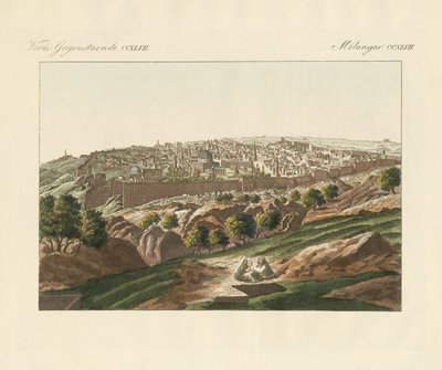 Ansicht von Jerusalem von German School
