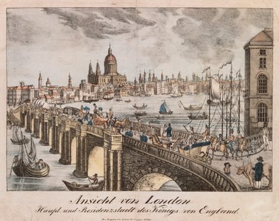 Ansicht von London, aus Neuruppiner Bilderbogen, 1830 von German School
