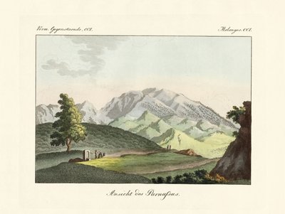 Ansicht des Parnass in Griechenland von German School