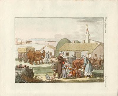 Bewohner der Krim (Farbstich) von German School