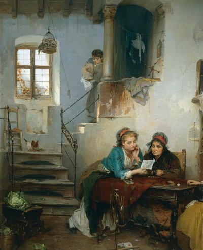 Brief aus dem Lager von Gerolamo Induno