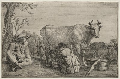 Die Milchmagd von Gerrit Claesz. Bleker