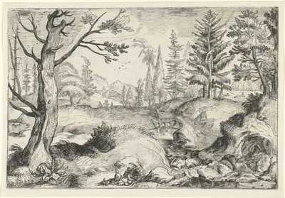 Landschaft mit Bach von Gerrit Gauw