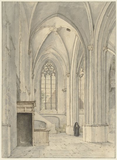 Innenraum der Kirche von Rhenen von Gerrit Lamberts