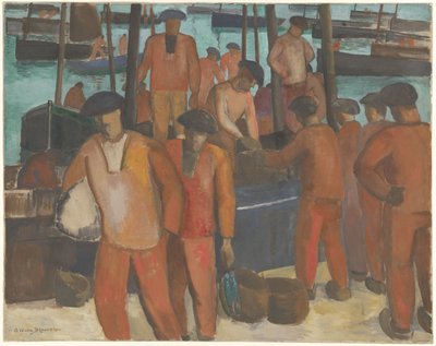 Hafen von Douarnenez von Gerrit van Blaaderen