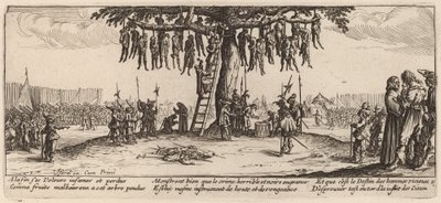 Die Hinrichtung von Gerrit van Schagen after Jacques Callot