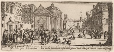 Das Krankenhaus von Gerrit van Schagen after Jacques Callot