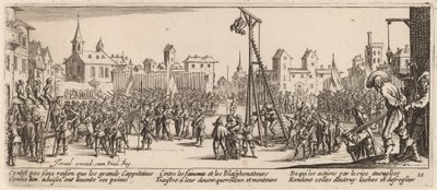 Die Strappado von Gerrit van Schagen after Jacques Callot