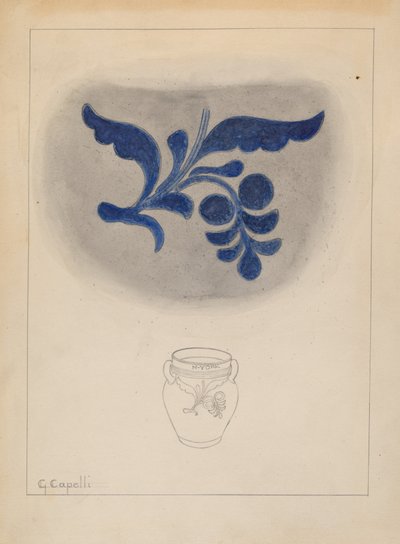 Krug, ca. 1937 von Giacinto Capelli