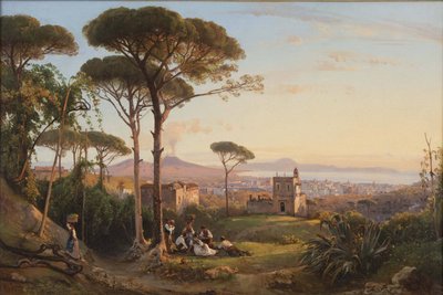 Neapel gesehen von La Conocchia, 1844 von Giacinto Gigante