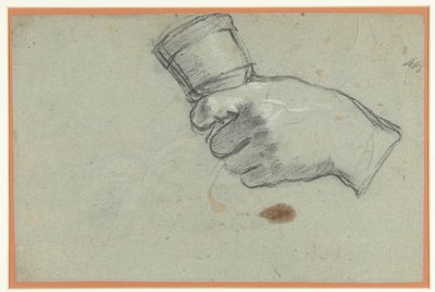 Eine Hand, die eine Glocke hält von Giacomo Cavedone