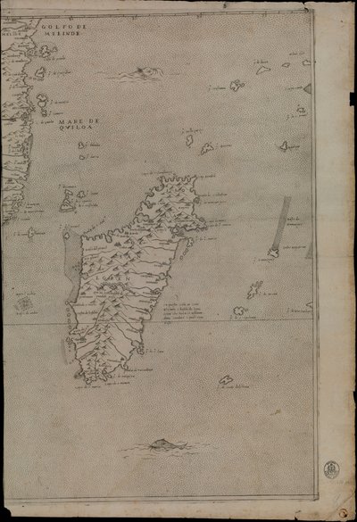 Karte von Afrika von Giacomo Gastaldi