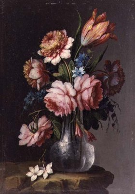 Rosen, Tulpen und Pfingstrosen von Giacomo Nani