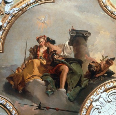 Mut und Gerechtigkeit, 1744 von Giambattista Tiepolo