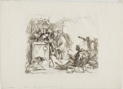 Der Tod gibt Audienz, aus Capricci von Giambattista Tiepolo