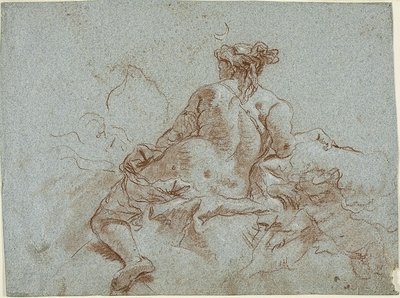 Studie für Detail: Die Göttin Diana von Giambattista Tiepolo