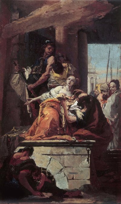 Das Martyrium der Heiligen Agatha, ca. 1734 von Giambattista Tiepolo