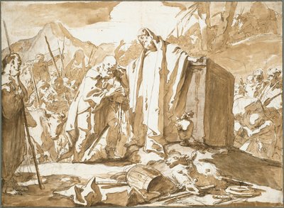 Das Treffen von Abraham und Melchisedek von Giambattista Tiepolo