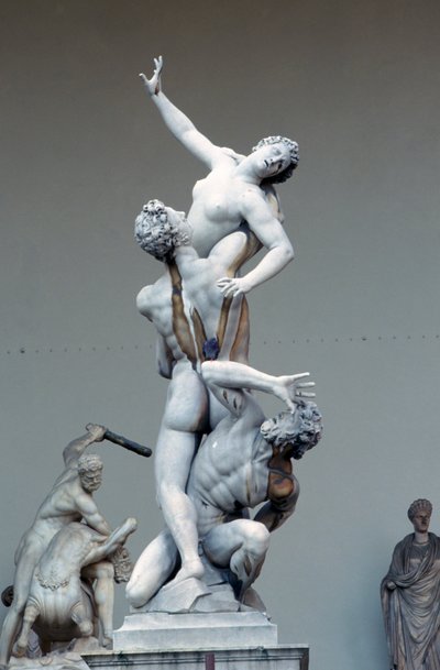 Der Raub der Sabinerinnen, ca. 1583 von Giambologna